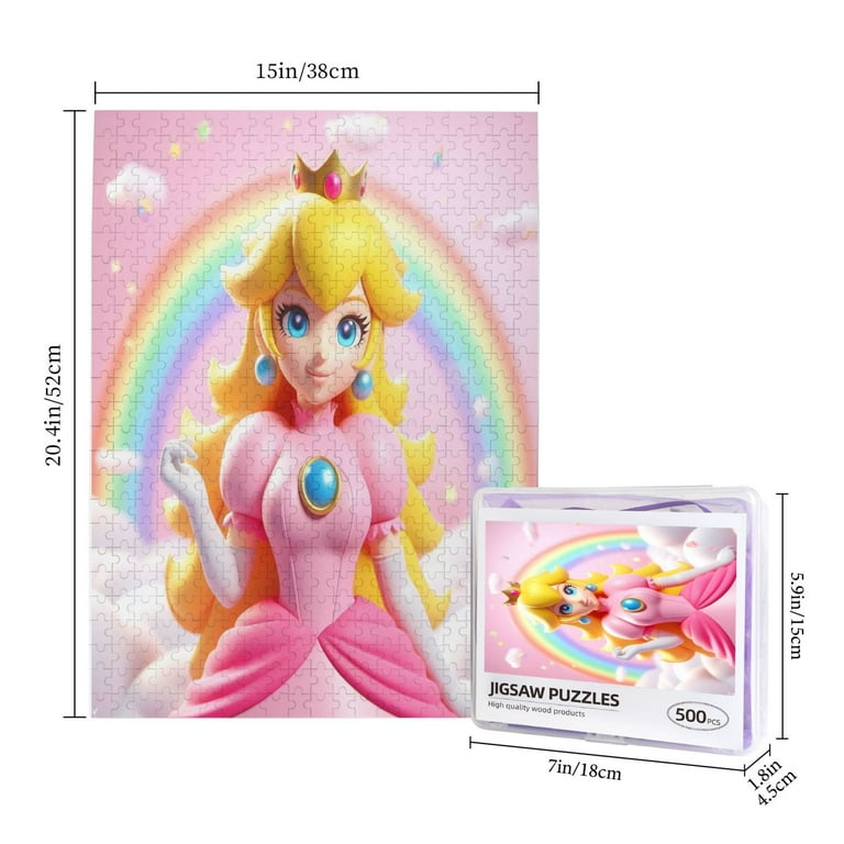 Princess Peach Jigsaw Puzzles 300 500 1000 Piece Colorful