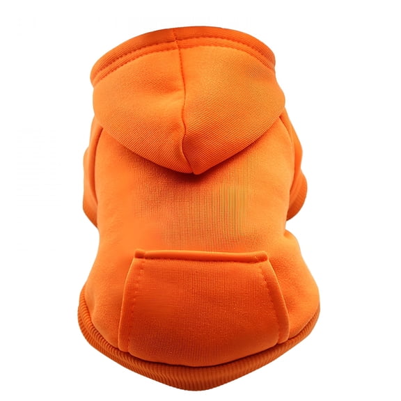 GASTROPOD Winter Dog Hoodie for Small Dogs & Cats,Autumn Puppy Outfits for small dogs girl,Orange,M