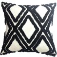 thumbnail image 1 of Coussin décoratif diamants noirs hometrends, 1 of 3