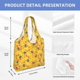 thumbnail image 3 of Vsdgher Honeycombs Print canvas Tote Bag, Lightweight Cloth Bags, Suitable for shopping, groceries, travel, 3 of 4