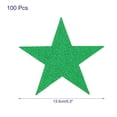 thumbnail image 2 of 100Pcs Star Cutouts Paper Five Star Confetti Cutouts for Birthday Party Classroom Wall 5.3 inches,(Green), 2 of 5