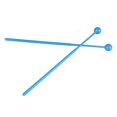 thumbnail image 1 of Bâtons de Tambour en Plastique pour Exercice et Éducation Précoce des Enfants 2 Pcs Pièces d'Instruments de Percussion, 1 of 7