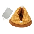 thumbnail image 3 of Flynix Cat Bed Cat Nest Soft Non Slip Bottom Pod Hut Comfortable Warm Self Warming Cave L, 3 of 10