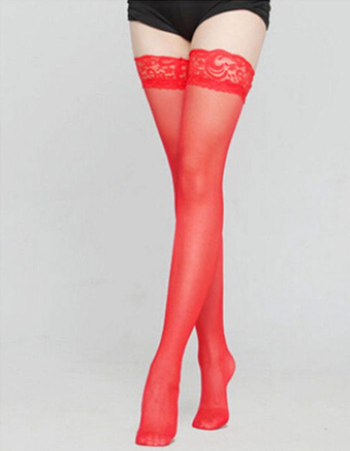 Levante Laila Self-Support Thigh High Stockings - 15 Denier Sheer, Stay-Up Band, Moka Color
