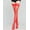 Red, variant on Plus STAY-UP STOCKINGS Sheer Thigh High LACE TOP Silicone Socks Hosiery