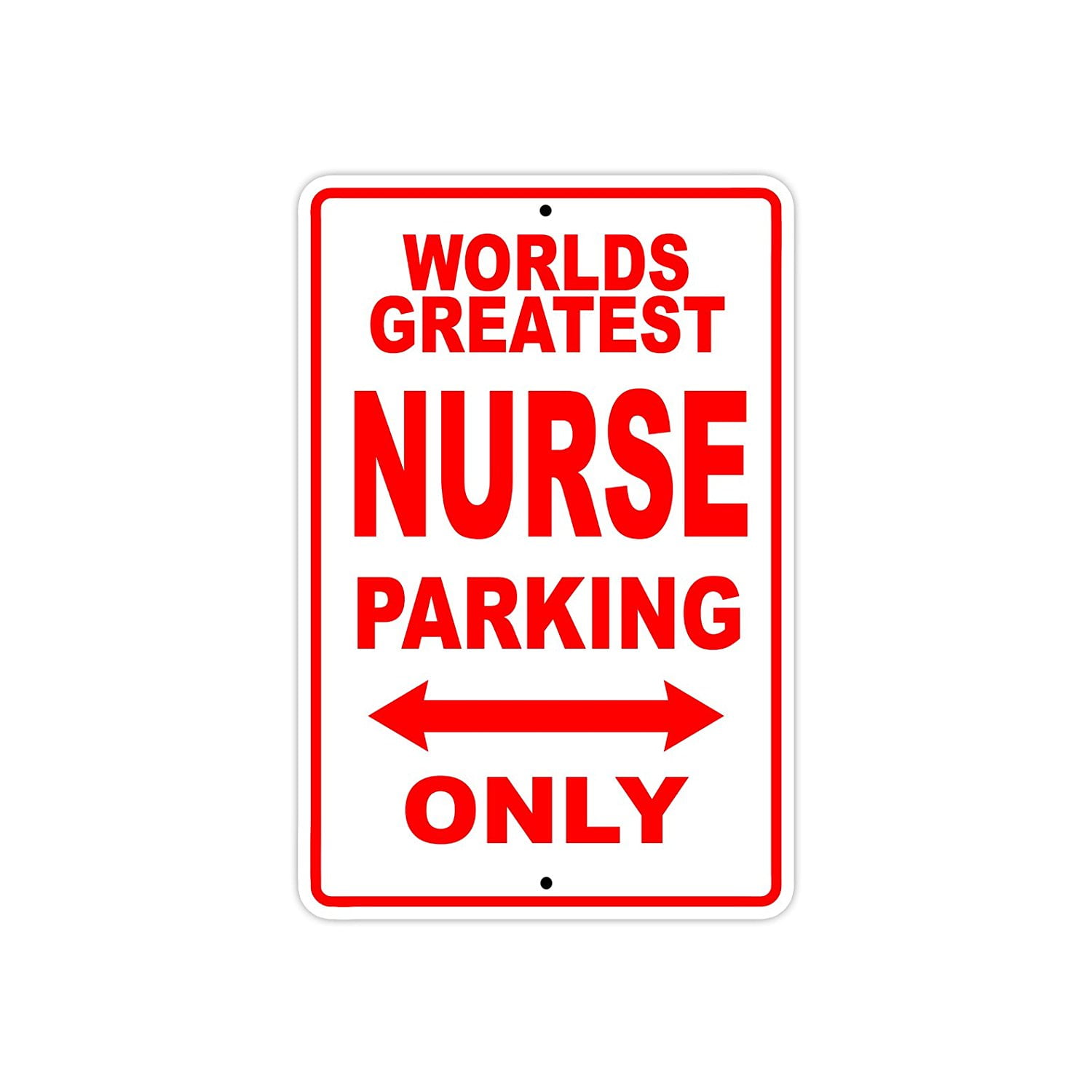 Nurses Parking Only USA Aluminum 8"x12" White Sign Pick Vinyl Color Cool Gift! 