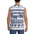 thumbnail image 4 of Fotbe Men's Sea Underwater Turtles Print Men's Sleeveless Muscle Tank Tops Casual T-Shirts for Gym Workout Beach-Small, 4 of 8