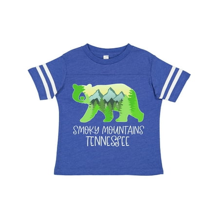 

Inktastic Smoky Mountains Tennessee- Mountains and Bear Shape Gift Toddler Boy or Toddler Girl T-Shirt