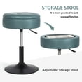 thumbnail image 2 of Homebeez Storage Ottoman Vanity Stool,360°Swivel Height Adjustable Foot Stool,Modern Accent Stools for Bathroom Living Room, 2 of 8