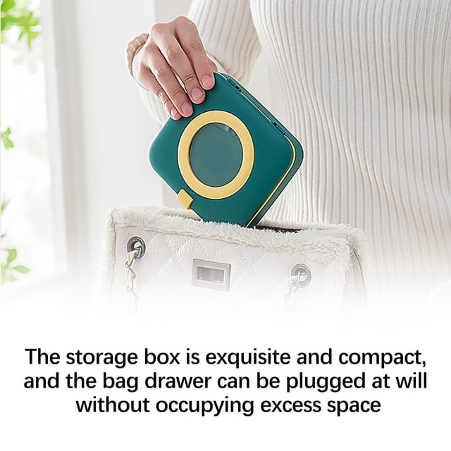 Yhmxh Sewing Box Set With Glass Dormitory Small Sewing Tool Portable Sewing Kit Sewing Needle And Thread Storage Box Organization and Storage Home Decor