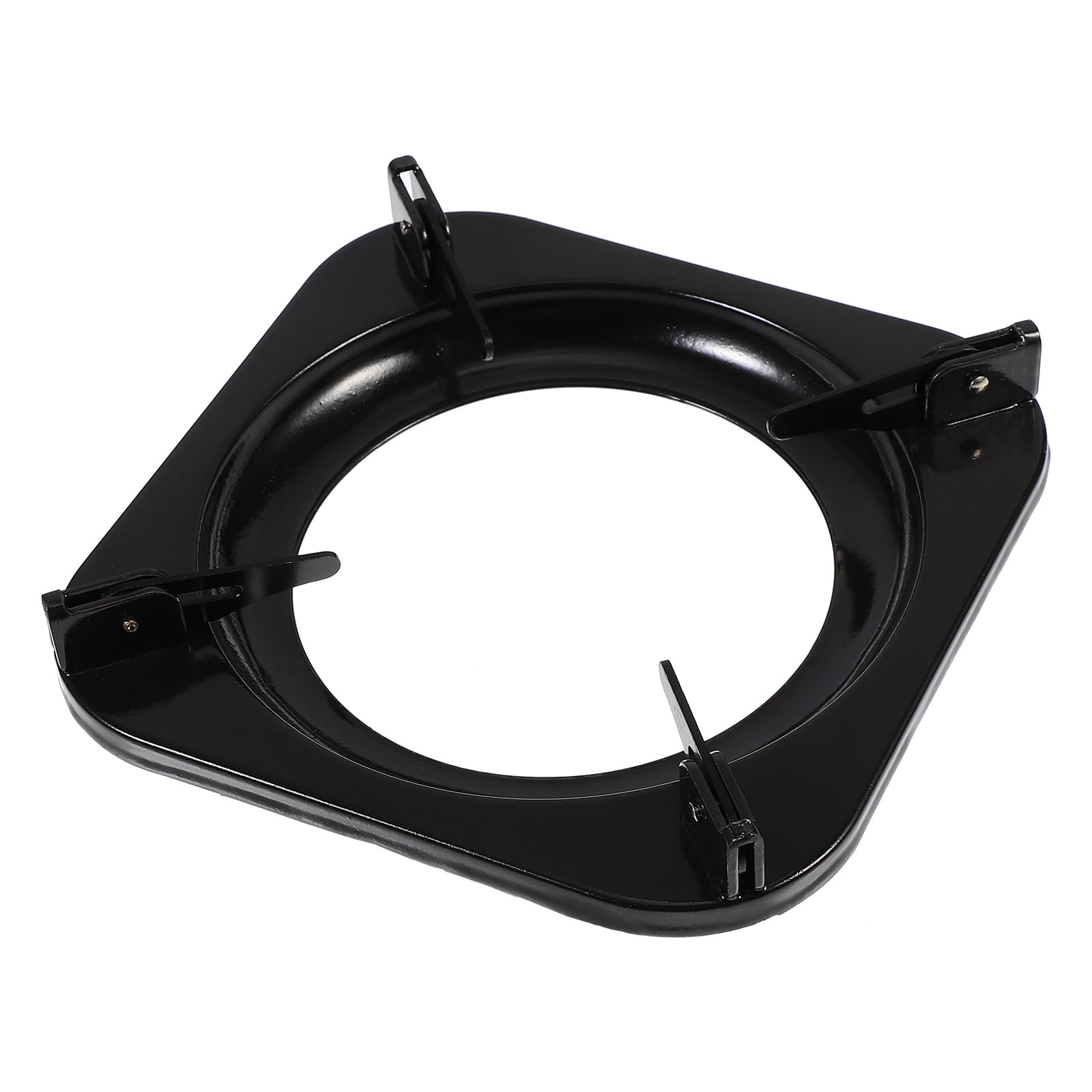 WHAMVOX Durable Iron Gas Stove Holder Anti-Skid Kitchen Supplies Black