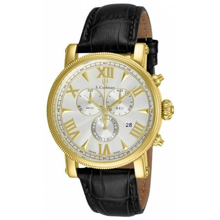 S. Coifman Men's SC0299 Quartz Chronograph Metallic White Dial Watch