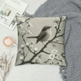 thumbnail image 2 of JEUXUS White Floral Elegant Flower Tree and Birds Picture Retro Printed on Both Sides Plush Pillowcase (Universal 1) White, 2 of 5