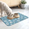 Blue Paw Print Dish Drying Mats for Kitchen Counter, Modern Classic ...