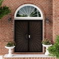 thumbnail image 2 of 72" X 80" Prehung Security door Universal/Reversible Hinging Surface Mount Steel Security Door With Perforated Metal Screen With Lock, 2 of 5