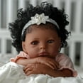 thumbnail image 5 of BABESIDE 20 Inch Lifelike Reborn Baby Dolls Black Girl Girl Real Life Baby Girl Dolls Soft Vinyl and Cloth Body with Gift Box for Kids Age 3+, 5 of 7
