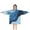 Light Blue Marble, variant on Pink Marble Gold Line Pattern Blanket Hoodies for Kids 6-13YR Oversize Wearable Blanket Hoodies for Boys Girls Teens