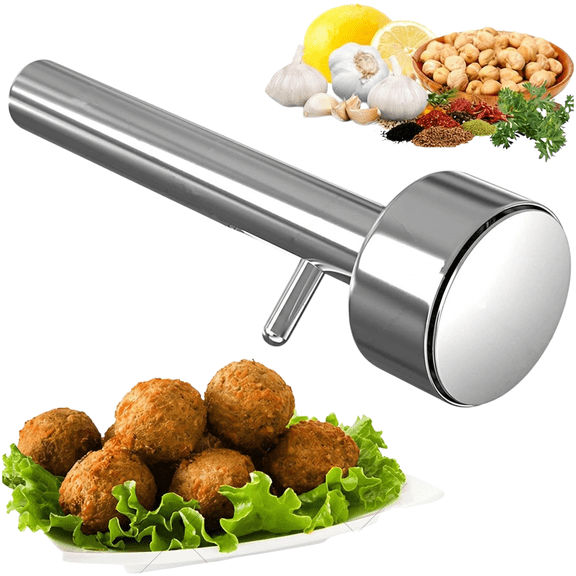 Falafel Maker, 304 Stainless Steel Restaurant Style Meatball Maker, Easy Clean Dishwasher Safe Falafel Baller Tool for Home Kitchen