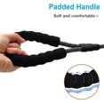 thumbnail image 3 of 128cm Long Heavy Duty Nylon Rope Dog Leash with Soft Padded Handle - for Outdoor Pets, Walking, Playing, Exploring（Red）, 3 of 5