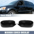 thumbnail image 2 of Pair Plastic Car Exterior Rear View Mirror Cover Cap Overlay for Dodge Charger 2011-2021 Gloss Black, 2 of 6