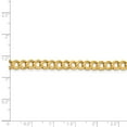 thumbnail image 3 of Primal Gold 14 Karat Yellow Gold 5.9mm Lightweight Flat Cuban Chain Bracelet, 3 of 3