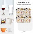 thumbnail image 6 of Honeii Cartoon Chickens Print Leather Coaster Set of 4, Ideal for Safeguarding Your Furniture from Drinks Spills and Effortless Cleanup-Square, 6 of 6