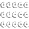 thumbnail image 1 of 15 piezas de dijes de aleación de sol y luna para collares, pendientes y pulseras con temática de planetas, 1 of 7