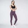 thumbnail image 5 of Women's High Waist Yoga Pants Fitness Pants Tummy Control Gym Workout Running 4 Way Stretch Yoga Leggings, 5 of 7