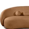 thumbnail image 4 of Furniture of America Caro Modern Chenille Low Profile Sofa with Pillows, Terracotta Brown, 4 of 5