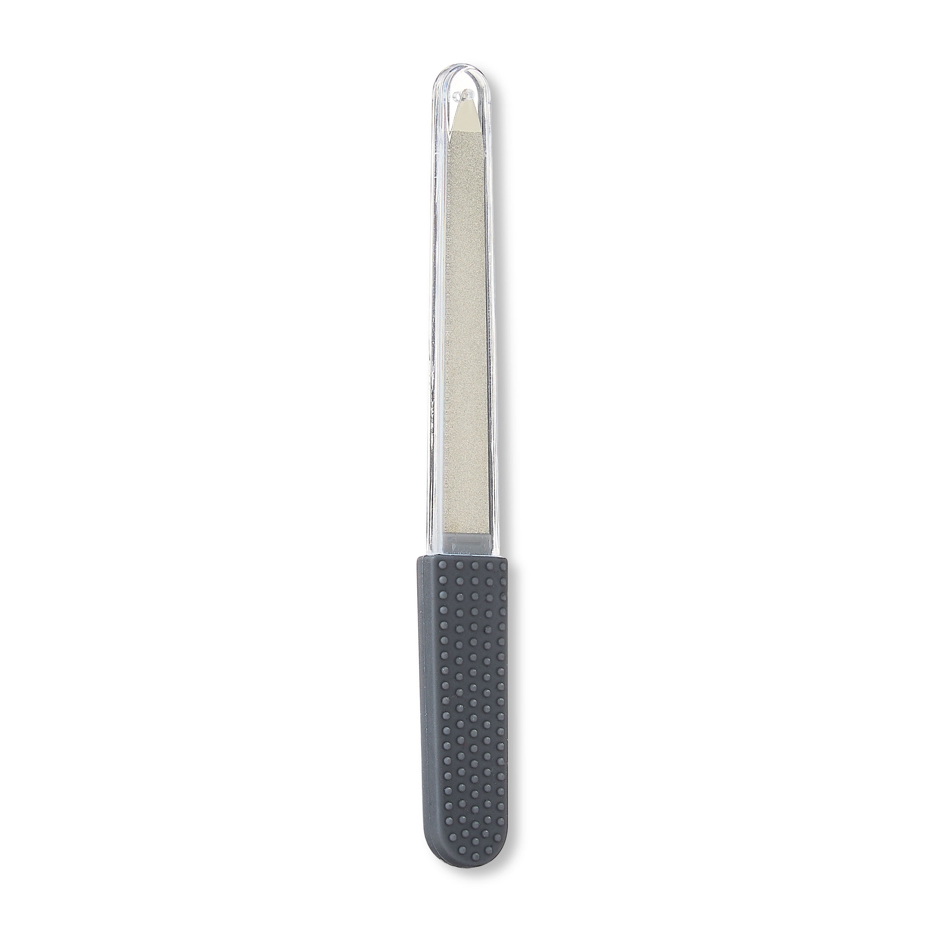 (4 pack) Equate Non-Slip Easy Grip Fingernail File with Protective Cover, 1 Count