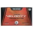 Wilson Tour Velocity Distance Golf Balls, 15Ball Pack, White