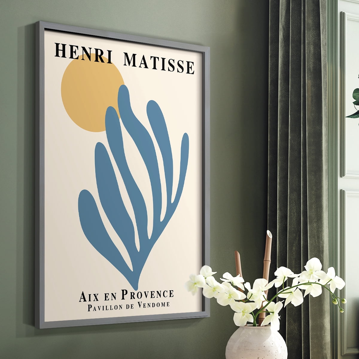 Matisse XCI Framed Print - Solid Wood