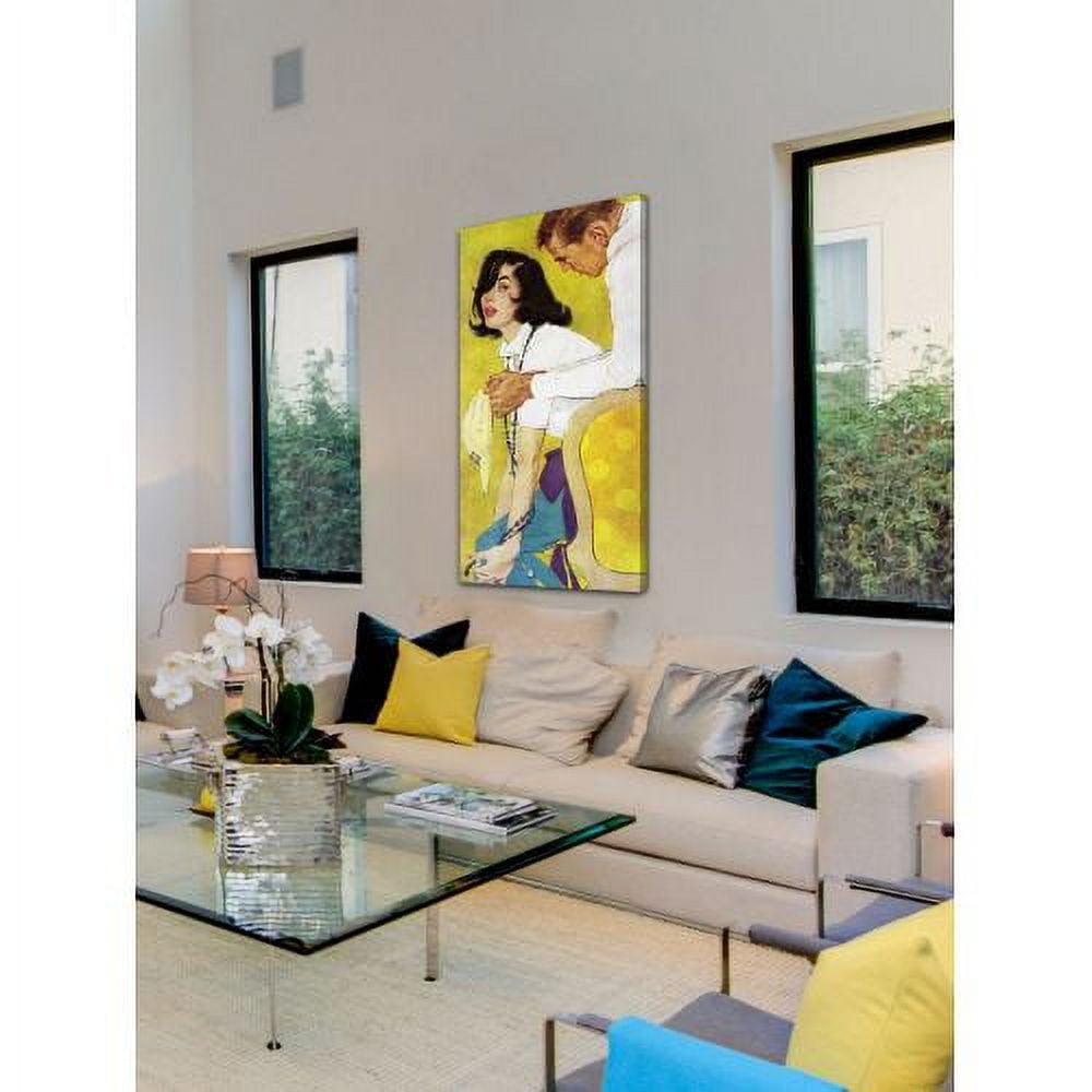 "Love Is a Waiting Game" Painting Print on Wrapped Canvas