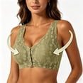 thumbnail image 5 of Women Nursing Bras for Breastfeeding,Wireless Lace Front Button Closure,Wide Strap Seamless Comfort Support Pregnancy Sleep Bra for Postpartum Moms, 5 of 6