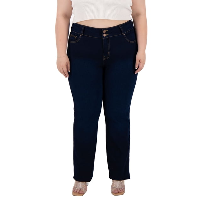 Pantalón Recto Britos Jeans Mujer Magic Pomp Azul 501662