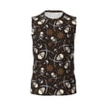 thumbnail image 6 of Picia Pirate Skulls mens Cotton Tank Undershirts , Moisture-wicking Ribbed Tanks, Lightweight Cotton Tank Undershirts-X-Large, 6 of 8