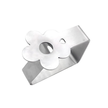 

NIUREDLTD Stainless Steel Tablecloth Tables Cover Clips Holder Clamps Party Tool
