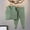 Green A2, variant on Toddler Winter Casual Two-piece Outfit Sets, Two-piece Set For Boys And Girls Solid Color Sleeveless Top And Thickened Elastic Waist Pants Base Layer Home Set For Kids 1-13 Years