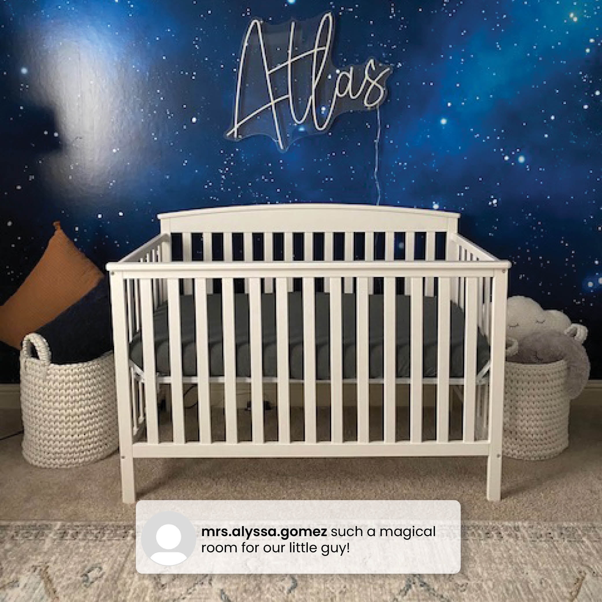 Buy Delta Children Hanover 6in1 Convertible Baby Crib, Bianca White