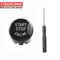 thumbnail image 3 of Maoww Car Start Button Cap Engine Ignition Switch Cover Trim Auto Parts, Replacement for F Series, Black, Start/Stop, 3 of 7