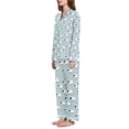 thumbnail image 2 of FORMRS Womens Pajama Set Long Sleeve Top and Pants with Pockets Soft Comfy Lounge Sleepwear, Sizes S-2XL, Cartoon Sheep Pattern, 2 of 7