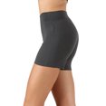 thumbnail image 1 of Womens & Plus Soft Cotton Stretch High Waist Sports Short Pants with Wide Waist Band (ASH GREY, L), 1 of 3