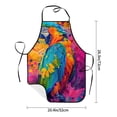 thumbnail image 6 of Zufioo Vibrant Parrot Splash Art Print Tie-up Apron, Unisex Kitchen Apron - Oil-proof, Stain-proof and Waterproof, Suitable for Restaurants and Service Industries-One Size, 6 of 9