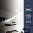 thumbnail image 5 of LUXRITE 5 In. LED Flush Mount Light, Surface Mount, 5CCT, 820LM, CRI90, 110 Beam, 10W, Dimmable, Wet Rated & UL Listed, 5 of 7
