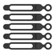 thumbnail image 1 of ER 10 paquetes de bridas de silicona para cables, bridas reutilizables para cables en varios colores, organizador de cables de almacenamiento de cables de datos, bridas para cables de silicona oso de fresa Electrónica, 1 of 5