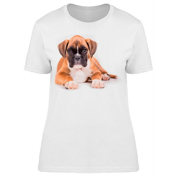 German Boxer Puppy, Picture T-Shirt Women -Image by Shutterstock, Female 3X-Large