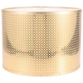 thumbnail image 1 of OULII Golden Modern Cloth Oval Lampshade for Table Lamps Easy Install Durable Decorative Home Use, 1 of 7