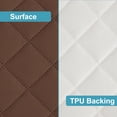 thumbnail image 3 of Kelnaro 2 Pack 24x38 Inch Coffee Waterproof Crib Mattress Protector – Quilted, Soft, Deep Pocket Toddler Mattress Cover, 3 of 5