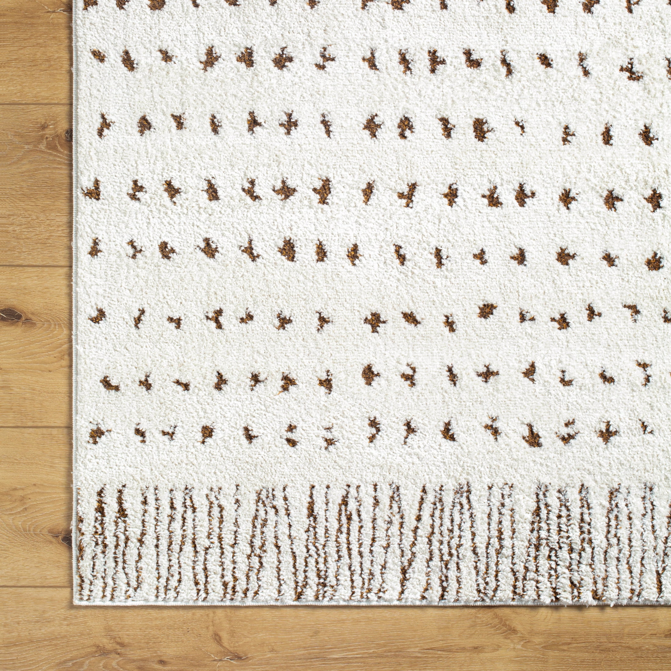 Livabliss Area Rugs for Living Room, 8x10 Freud Modern Ivory Rug, Bedroom Dining Room Home Decor Stain Resistant Carpet (7'10" x 10')