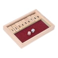 thumbnail image 4 of Juego de mesa de dados de madera portátil para fiestas, 9 números, fichas giratorias, juguete para bares, karaokes, reuniones de amigos, color rojo, 4 of 14